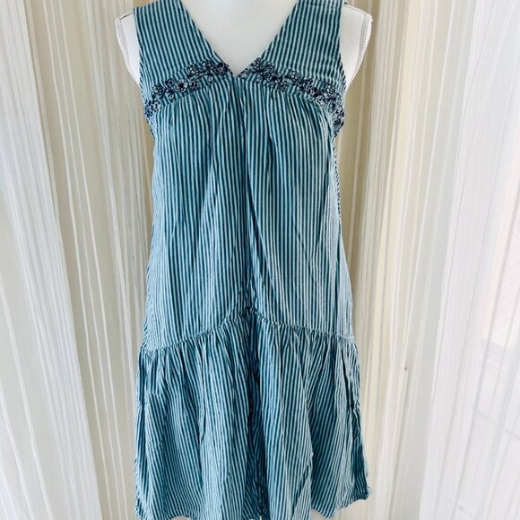 Anthropologie Aida Embroidered Mini Dress S - Picture 2 of 8